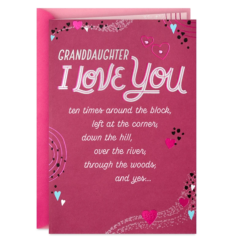Love You to the Moon and Back Valentine's Day Card for Granddaughter for only USD 5.59 | Hallmark