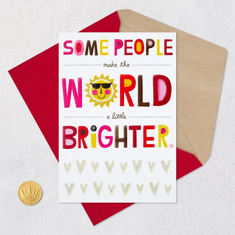 You Make the World Brighter Pop-Up Valentine's Day Card for only USD 5.99 | Hallmark