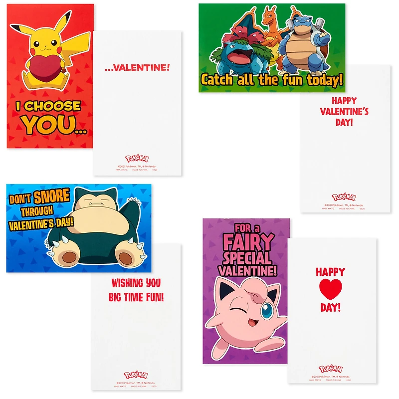 Pokémon Kids Classroom Valentines Set With Cards, Stickers and Mailbox for only USD 9.99 | Hallmark