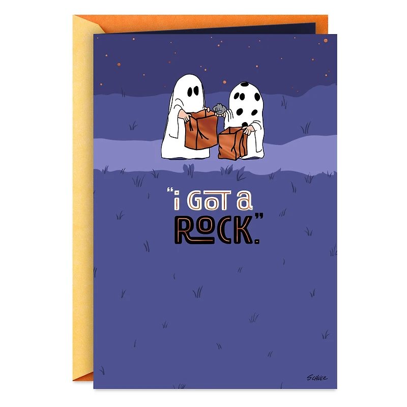 Peanuts® I Got a Rock Funny Halloween Card for only USD 3.29 | Hallmark