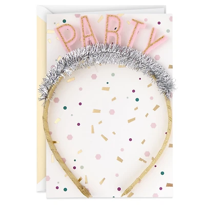 Best Reason to Celebrate Birthday Card With Party Headband for only USD 9.59 | Hallmark