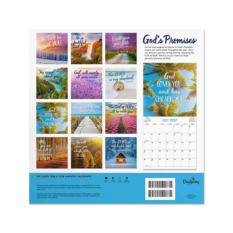 God's Promises 2027 Inspirational 12-Month Wall Calendar, 12x12 for only USD 16.99 | Hallmark