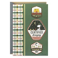 Peanuts® Beagle Scouts Badges Certified Amazing Thank-You Card for only USD 4.59 | Hallmark