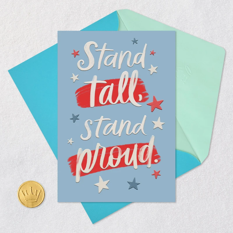 Stand Proud Military Congratulations Card for only USD 2.99 | Hallmark