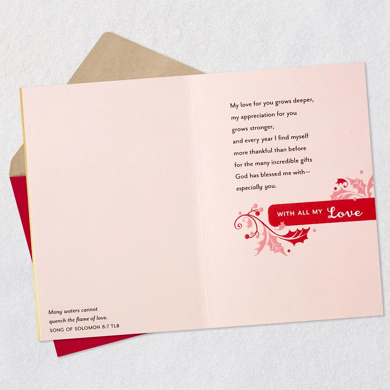 God Blessed Me With You Religious Christmas Card for Wife for only USD 5.59 | Hallmark