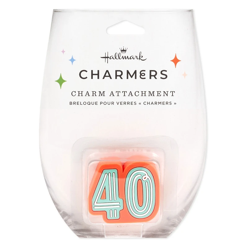 Charmers 40th Birthday Silicone Charm for only USD 8.99 | Hallmark