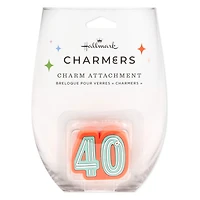 Charmers 40th Birthday Silicone Charm for only USD 8.99 | Hallmark