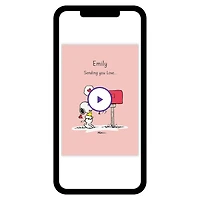 Peanuts® Snoopy Sending Love Custom Card for only USD 4.99 | Hallmark