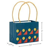 4" Colorful Geometrics Mini Horizontal Gift Bag Bundle for only USD 7.99 | Hallmark