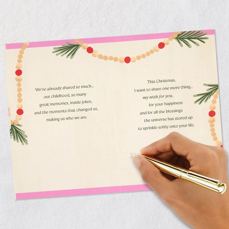 Wishes for Blessings and Happiness Christmas Card for Sister for only USD 6.99 | Hallmark