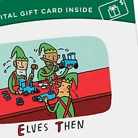 Elves Then and Now Gift Card Greeting Funny Christmas Card for only USD 4.99 | Hallmark