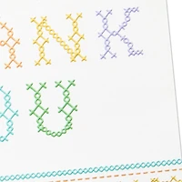 Pastel Cross Stitch Blank Thank You Notes, Pack of 10 for only USD 10.49 | Hallmark