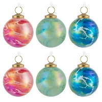 Signature Marbled Glass Hallmark Ornaments, Set of 6 for only USD 40.49 | Hallmark