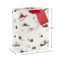 9.6" Snowy Country Scenes Medium Holiday Gift Bag for only USD 3.49 | Hallmark