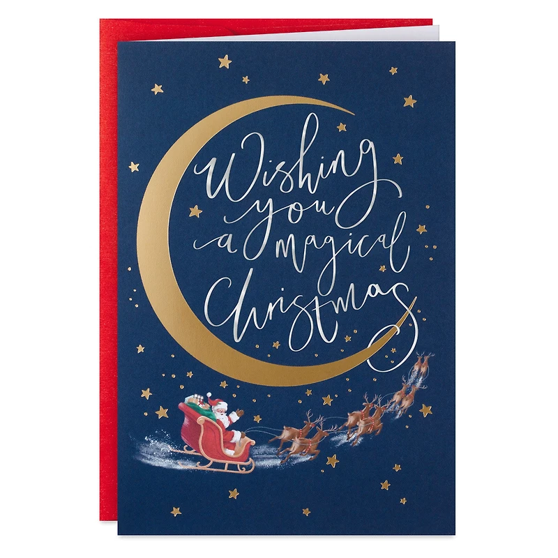 Santa and Crescent Moon Boxed Christmas Cards, Pack of 16 for only USD 15.49 | Hallmark