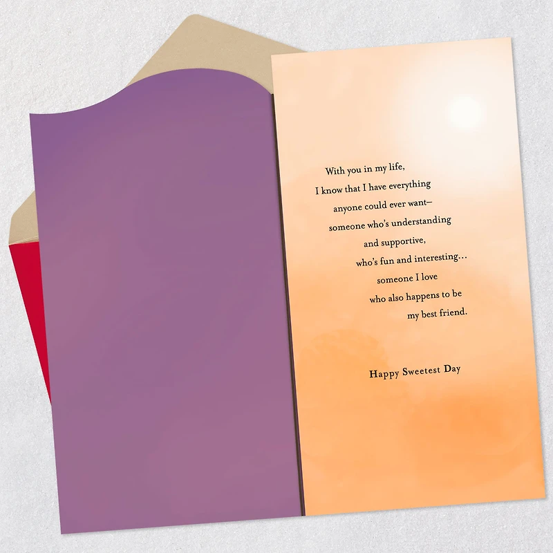 My Love, My Best Friend Romantic Sweetest Day Card for only USD 4.29 | Hallmark
