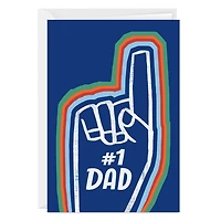 #1 Dad Foam Finger Custom Father's Day Card for only USD 4.99 | Hallmark