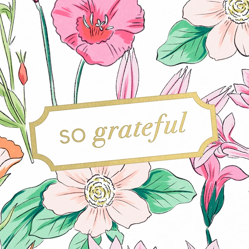 So Grateful Floral Blank Thank You Notes, Pack of 10 for only USD 10.49 | Hallmark
