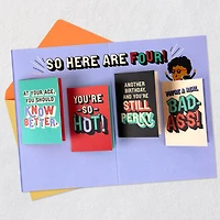 A Bad-Ass, Smart-Ass, Kick Ass Lady Birthday Card With Mini Cards for Her for only USD 5.59 | Hallmark