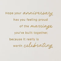 The Marriage You've Built Is Worth Celebrating Anniversary Card for only USD 9.99 | Hallmark