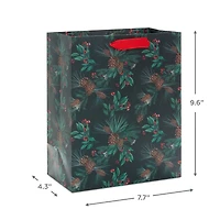 9.6" Pinecones and Berries Medium Holiday Gift Bag for only USD 3.49 | Hallmark