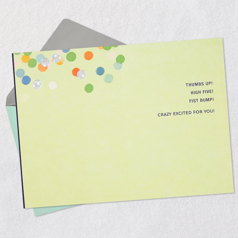 Woo Hoo Exclamation Points and Confetti Congratulations Card for only USD 5.99 | Hallmark