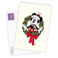 Disney Mickey Mouse in Wreath Custom Christmas Card for only USD 4.99 | Hallmark