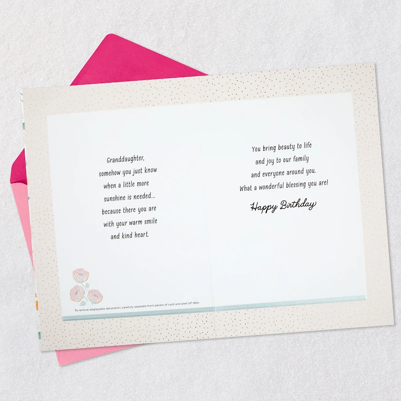 Joy to Our Family Birthday Card for Granddaughter with Ornament for only USD 8.59 | Hallmark