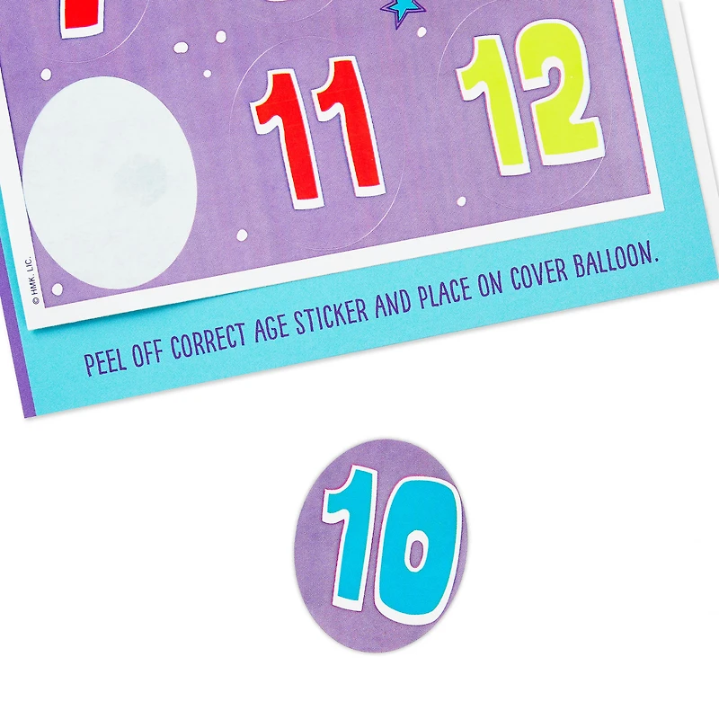 Tooting Hamster Customizable Kids Funny Birthday Card With Age Stickers for only USD 3.99 | Hallmark