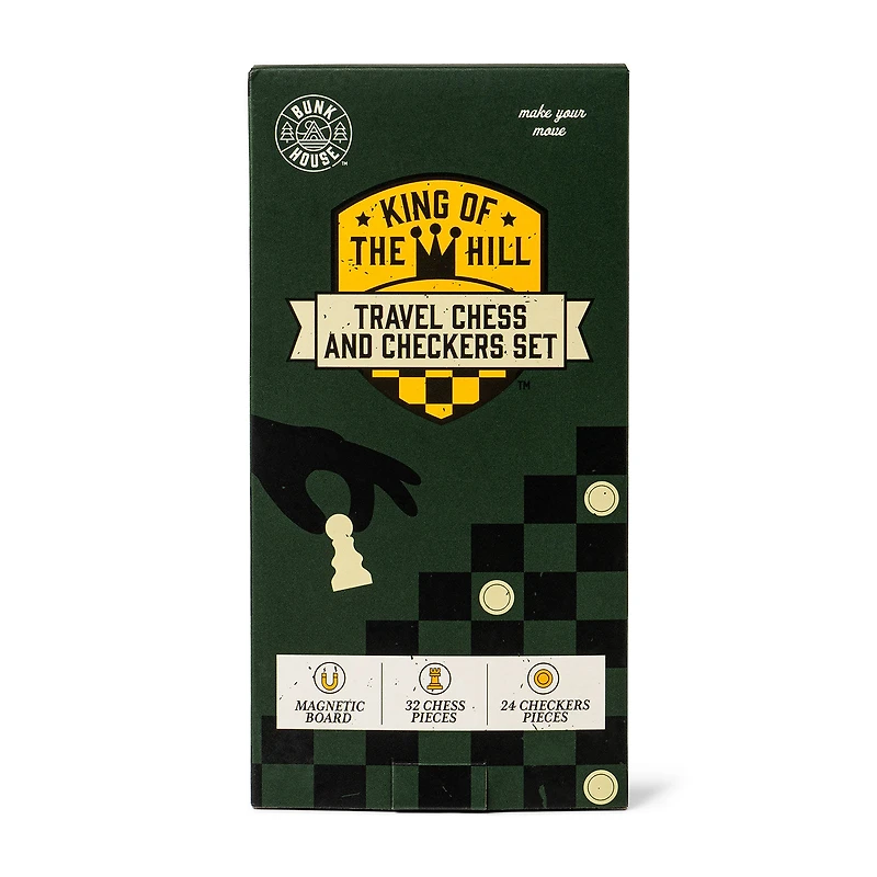 Bunk House King of the Hill Magnetic Travel Chess and Checkers Set for only USD 12.99 | Hallmark