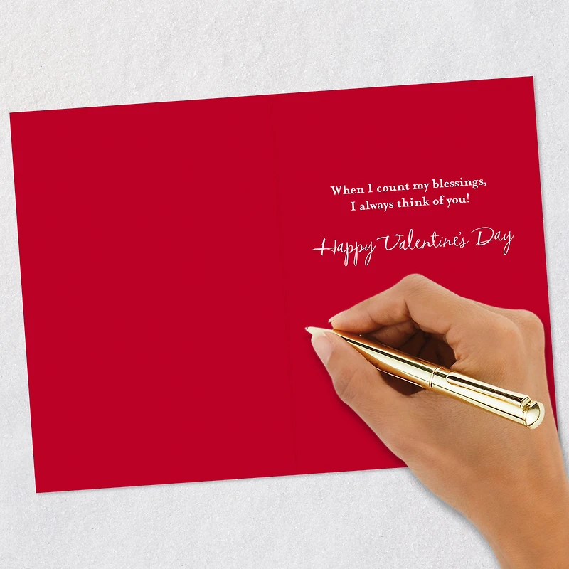 Peanuts® Count My Blessings, Snoopy and Woodstock Valentine's Day Card for only USD 2.50 | Hallmark