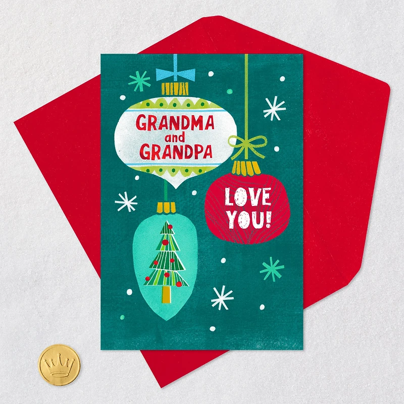 Love You Christmas Card for Grandma and Grandpa for only USD 2.50 | Hallmark