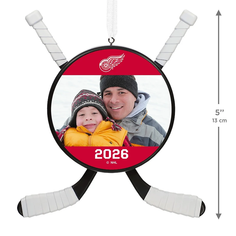 NHL Detroit Red Wings® Hockey Personalized Ornament, Custom Photo and Text for only USD 30.99 | Hallmark