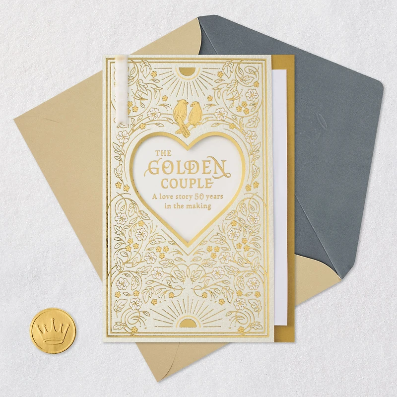 A Love Story for the Ages 50th Anniversary Card for only USD 7.59 | Hallmark