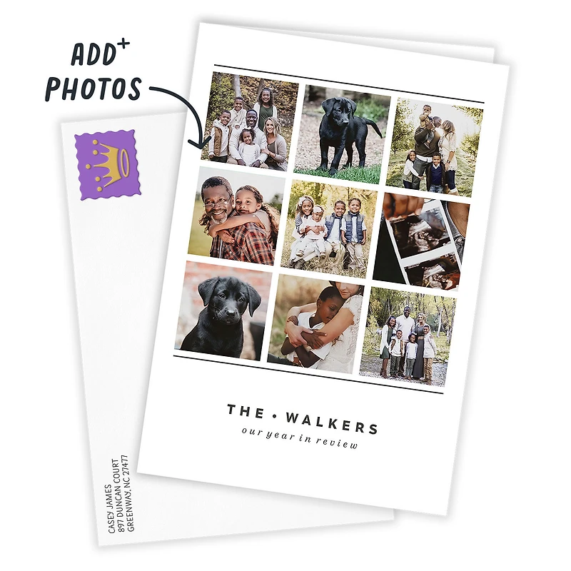 Personalized Lines on White Photo Collage Photo Card for only USD 4.99 | Hallmark