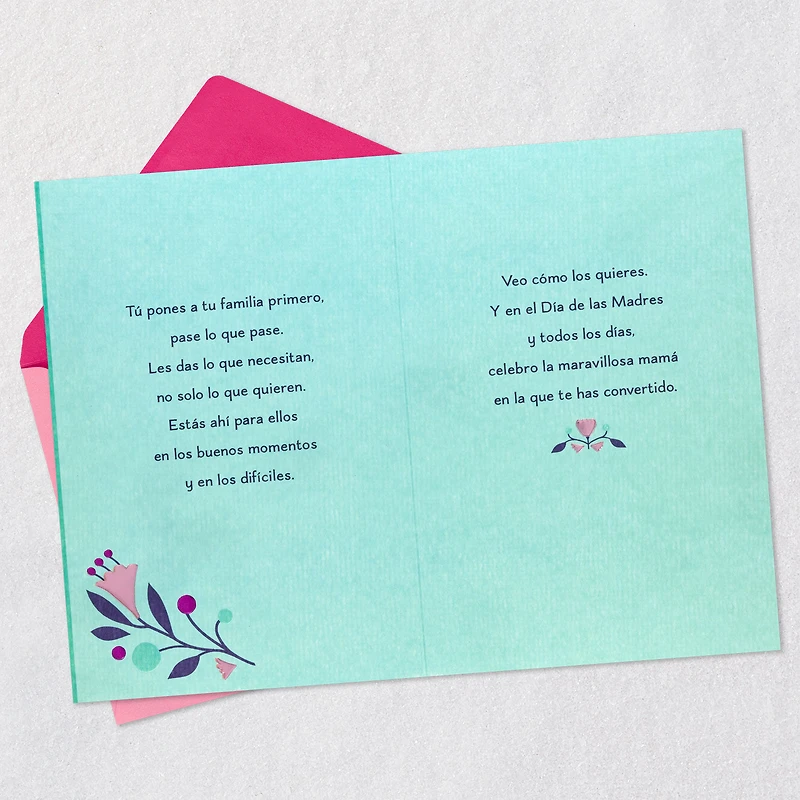 You Put Your Family First Spanish-Language Mother's Day Card for Daughter for only USD 6.59 | Hallmark