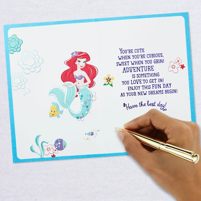 Disney The Little Mermaid Dreams Begin Today Birthday Card for Her for only USD 4.99 | Hallmark