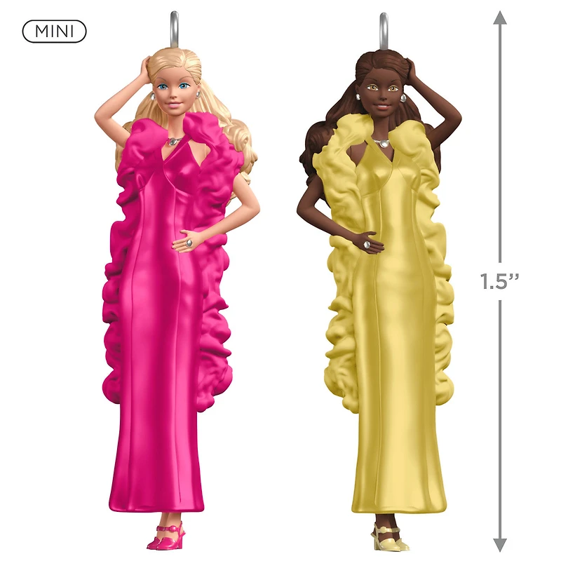Mini Superstar Barbie™ and Superstar Christie™ Ornaments, Set of 2 for only USD 24.99 | Hallmark