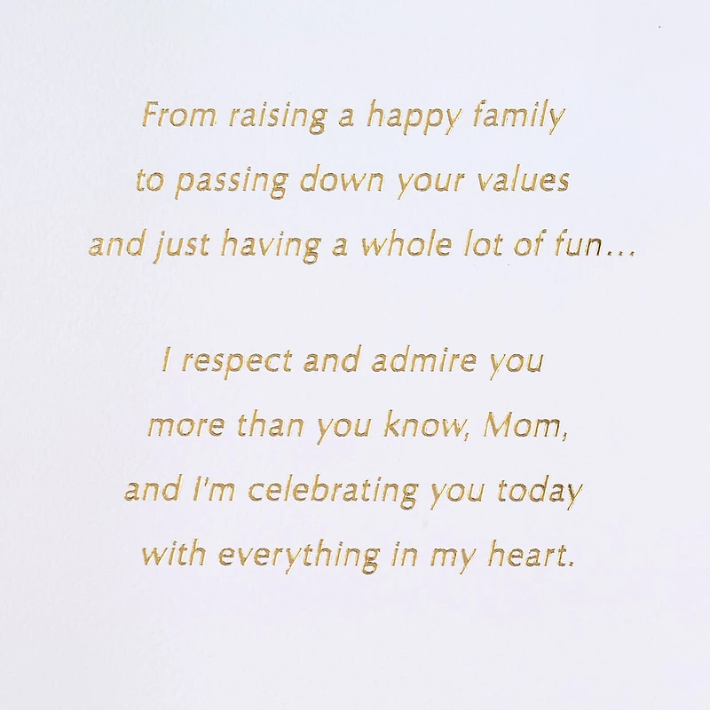 I Respect and Admire You Mother's Day Card for Mom for only USD 6.99 | Hallmark