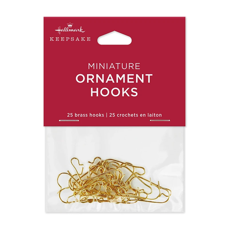 Mini Brass Ornament Hooks, Set of 25 for only USD 4.99 | Hallmark