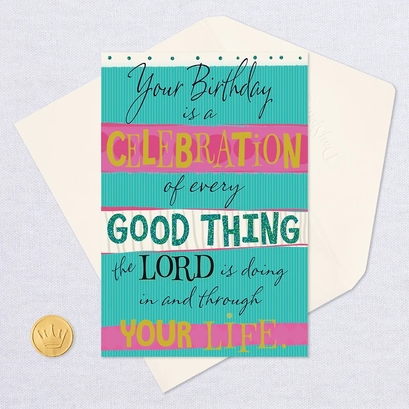 Celebrate Every Good Thing Religious Birthday Card for only USD 2.99 | Hallmark