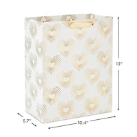 13" Gold Hearts on White Large Gift Bag for only USD 4.99 | Hallmark