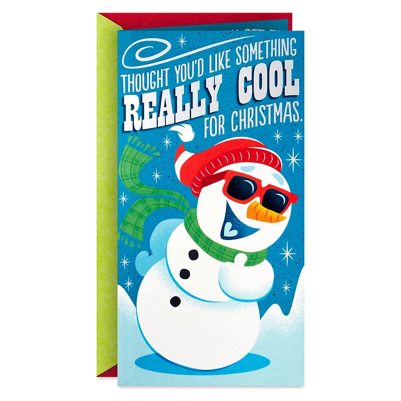 Something Cool Snowman Funny Pop-Up Money Holder Christmas Card for only USD 5.99 | Hallmark