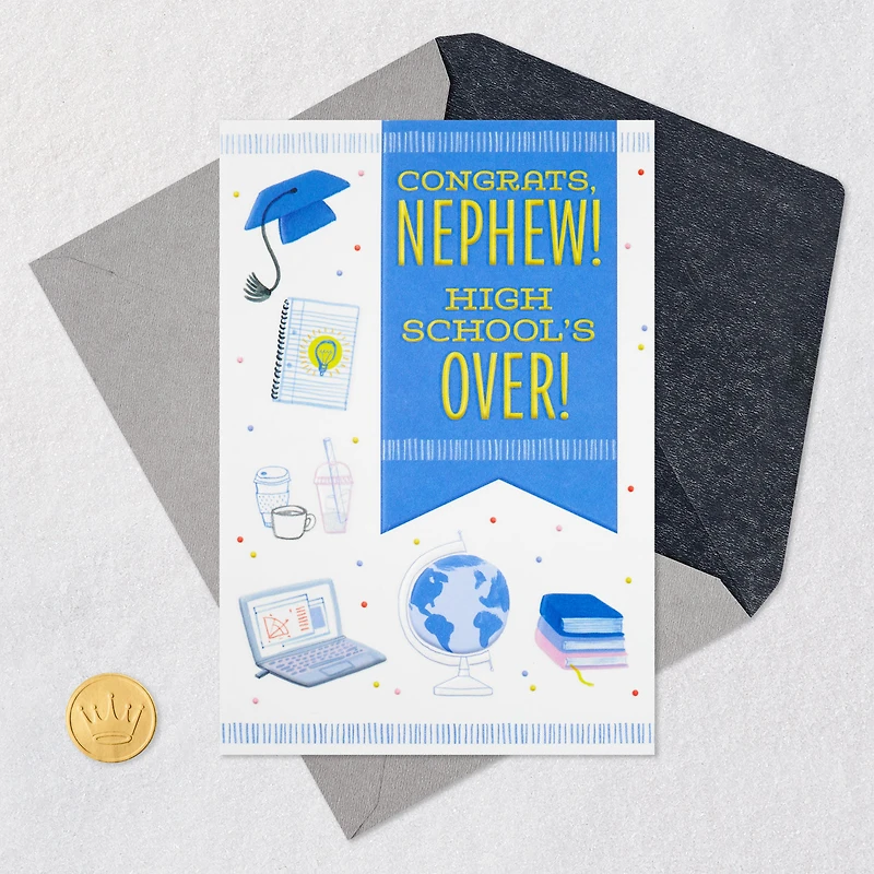 High School's Over! Graduation Card for Nephew for only USD 3.99 | Hallmark