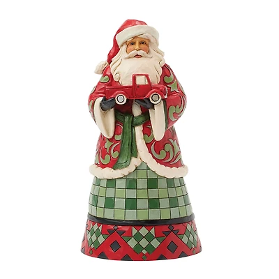 Jim Shore Heartwood Creek Santa Holding Red Toy Truck Figurine, 10" for only USD 84.99 | Hallmark