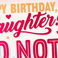 Do Not Look Inside Card Birthday Card With Mini Cards for Daughter for only USD 5.99 | Hallmark
