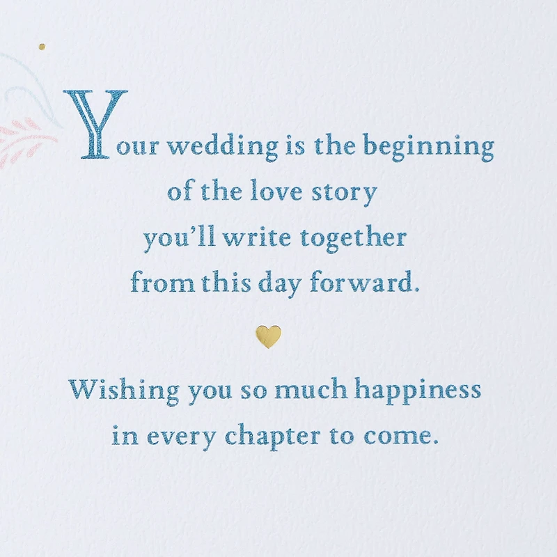 Happiness in Every Chapter to Come Wedding Card for only USD 8.59 | Hallmark