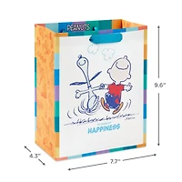 9.6" Peanuts® 75th Anniversary Happy Dance Medium Gift Bag for only USD 3.49 | Hallmark