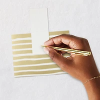 Build-a-Bouquet Gold Stripes Pop-Up Paper Vase With Mini Card for only USD 4.99 | Hallmark