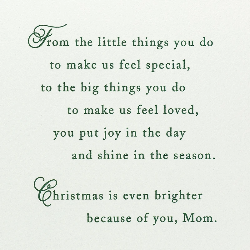 We're So Grateful for You Christmas Card for Mom From Us for only USD 6.59 | Hallmark